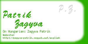 patrik zagyva business card